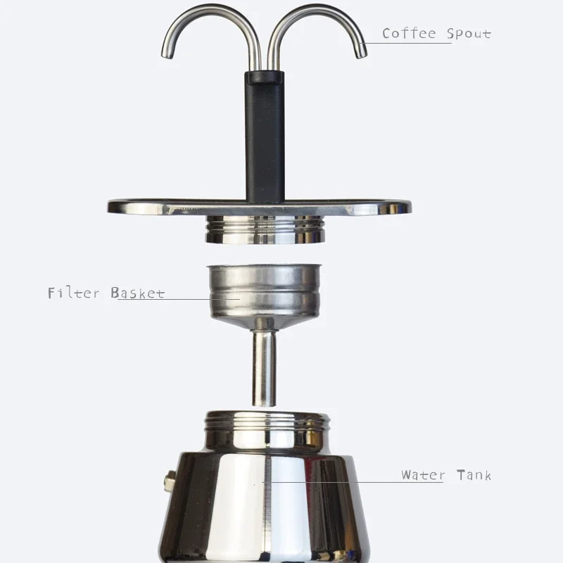 200ML Mini Moka Pot Double Tub - Coffee Equipment For Sale 评论和价格
