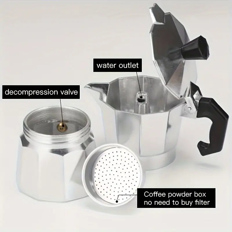 Classic Aluminum Moka Pot 50-3 - Coffee Equipment For Sale 评论和价格